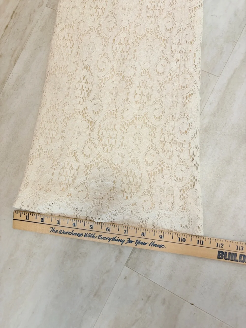 Vintage KORS Cream Lace Flare Pants • Boho Bridal Festival Statement Pants
